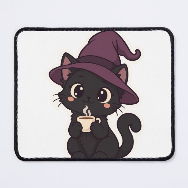 Item preview, Witchy Black Cat Brewing Chaos Mostly Tea designed and sold by OuqCreations.