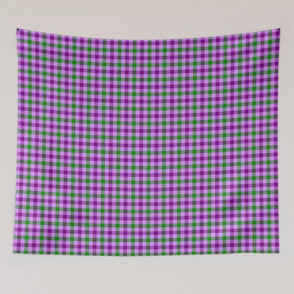 Item preview, Purple And Green On Lilac Gingham Check   designed and sold by PatternTitan.