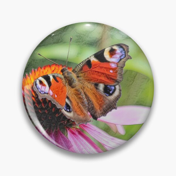 Item preview, Peacock Butterfly Sunbathing - evalaaksart - A piece of Finland designed and sold by evalaaksart.