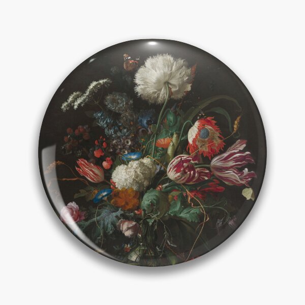 Item preview, Dark still life painting with flowers designed and sold by MadeByLydia.