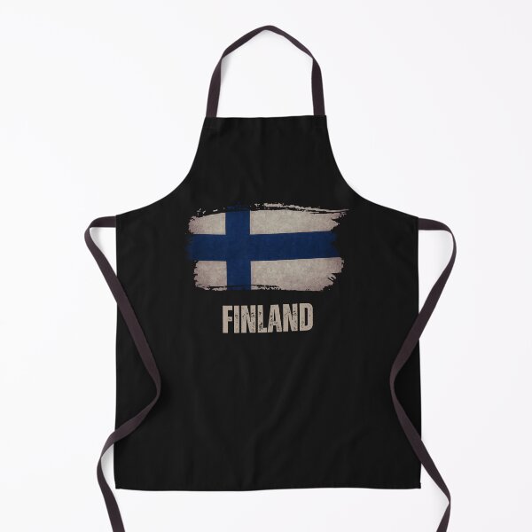 Item preview, Vintage grunge Finnish flag designed and sold by Dressyourflag.