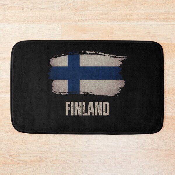 Item preview, Vintage grunge Finnish flag designed and sold by Dressyourflag.