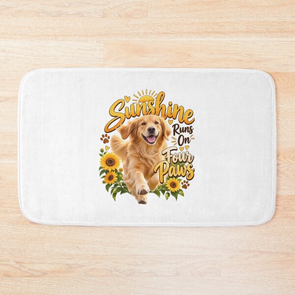Item preview, Golden Retriever Sunshine Runs On Four Paws Dog Lover Design designed and sold by okay 2 look .
