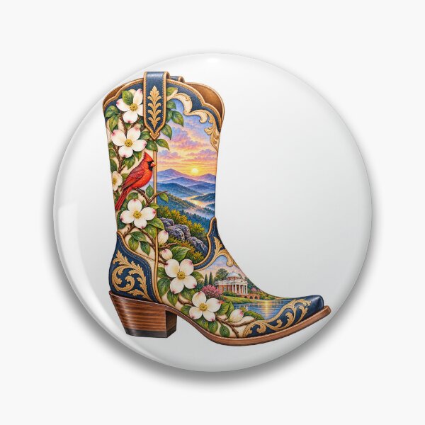 Item preview, Virginia Cowboy Boot designed and sold by Whimspired By Paxx.