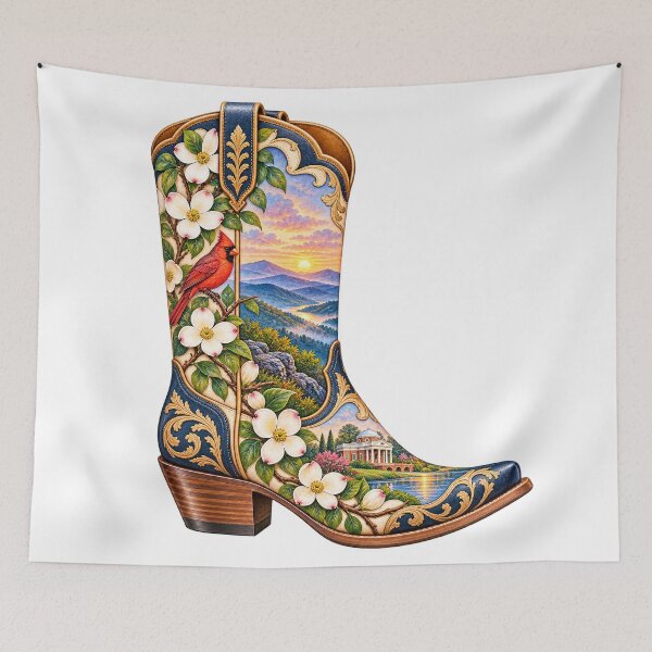 Item preview, Virginia Cowboy Boot designed and sold by Whimspired By Paxx.