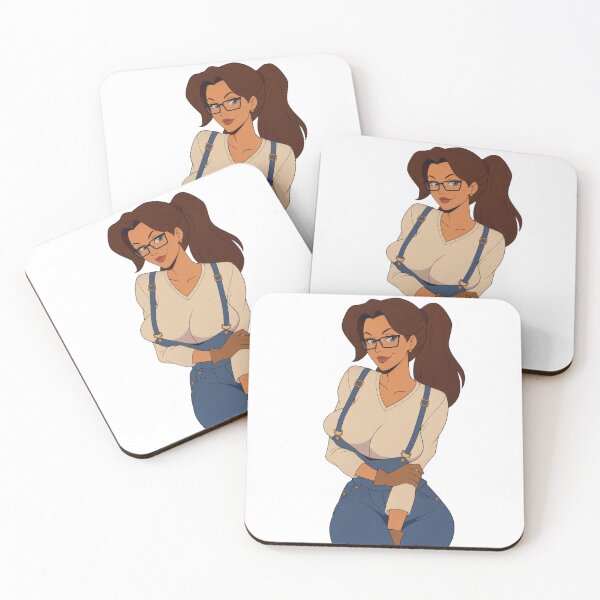 Item preview, Vintage Cartoon Girl with Glasses – Retro Pinup Aesthetic designed and sold by  Hollow Moon Studios..
