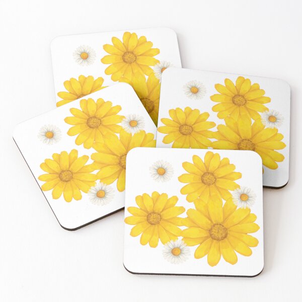 Item preview, White and Yellow Daisies designed and sold by Fridayscorner.