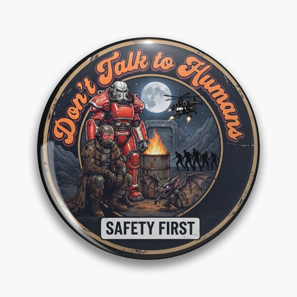 Item preview, Sci Fi Post Apocalyptic Fallout Steel Door Mountain Ranger Monster Comic designed and sold by AeroCodeDesigns.