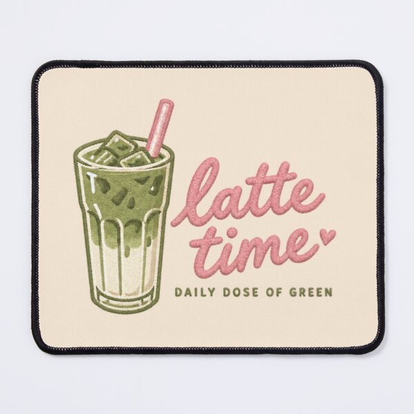 Item preview, Soft Girly Iced Matcha Latte Embroidered Aesthetic Tee designed and sold by Yellowriversss.