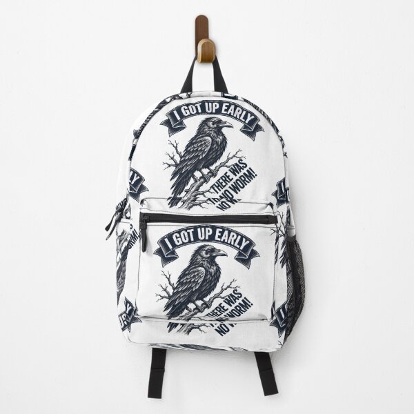Item preview, I Got Up Early There Was No Worm Grumpy Raven  designed and sold by gear-posters.