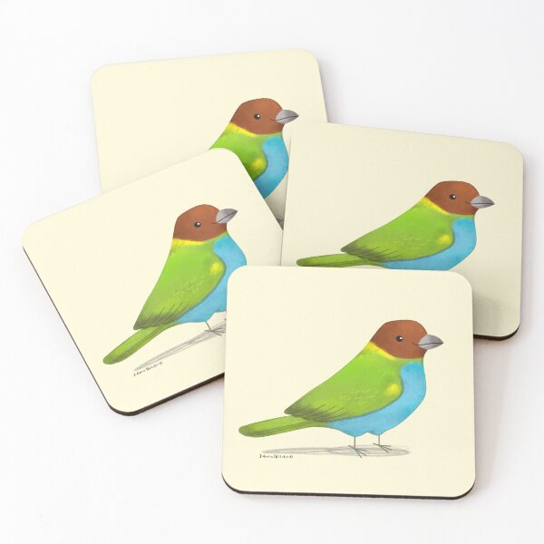 Item preview, Bay Headed Tanager Bird designed and sold by julianamotzko.