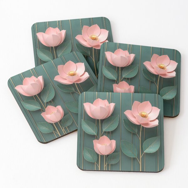 Item preview, Art Deco Emerald and Blush Botanical, Part 2 designed and sold by Vicky Brago-Mitchell®.