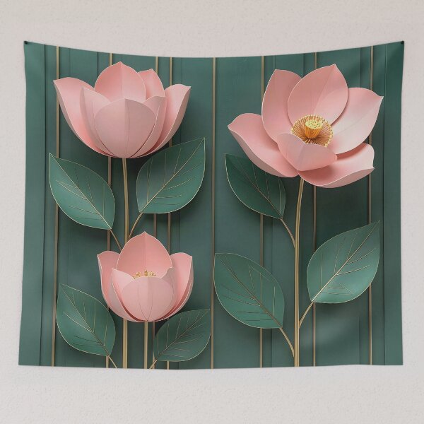Item preview, Art Deco Emerald and Blush Botanical, Part 2 designed and sold by Vicky Brago-Mitchell®.