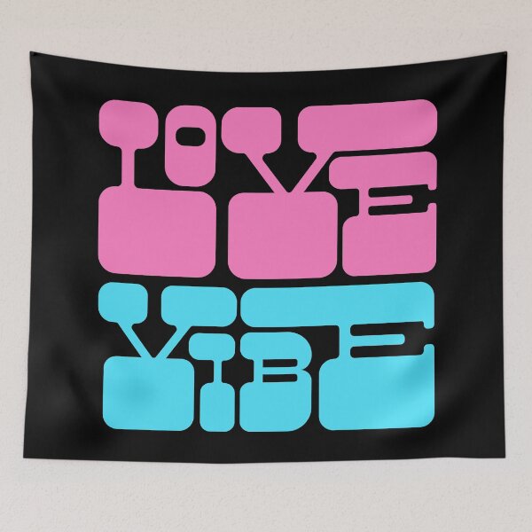 Item preview, Retro Love Vibes Hot Pink 70s Style designed and sold by Renata illustrata.
