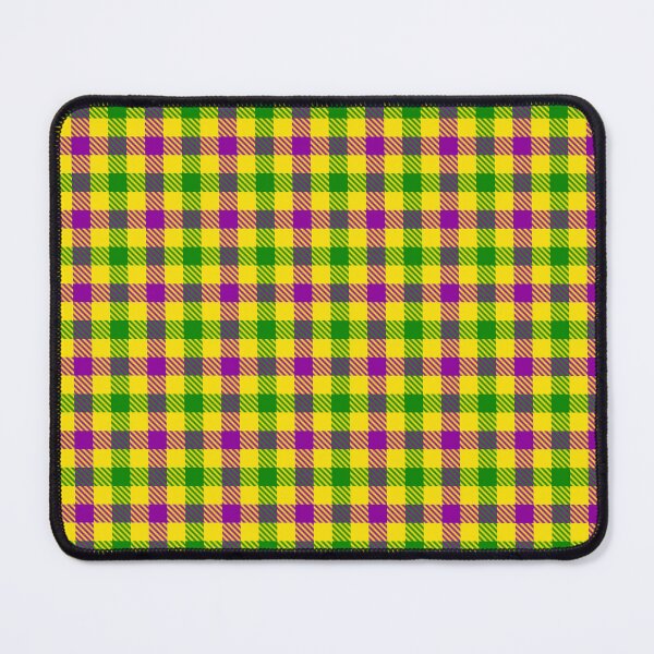 Item preview, Purple And Green On Yellow Gingham Check designed and sold by PatternTitan.