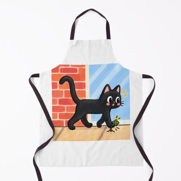 Item preview, Black cat and 4-leaf clover designed and sold by Kitty-and-Cat.