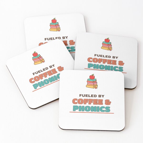 Item preview, Fueled by Coffee and Phonics Homeschool Teacher Shirt designed and sold by Undersung37.