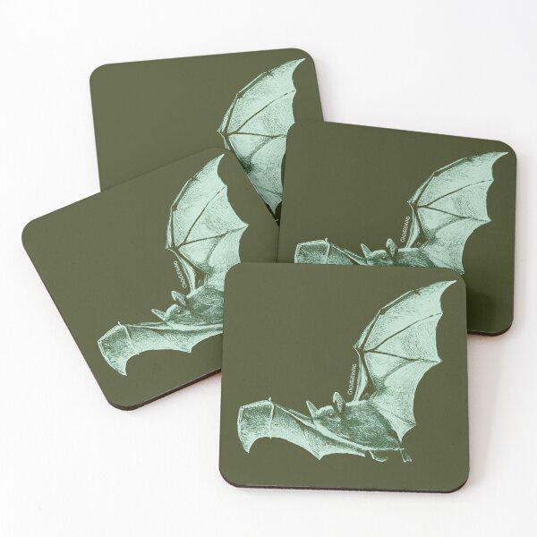 Item preview, Dark Green Moss Bat designed and sold by ghostieking.