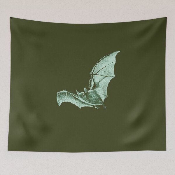 Item preview, Dark Green Moss Bat designed and sold by ghostieking.