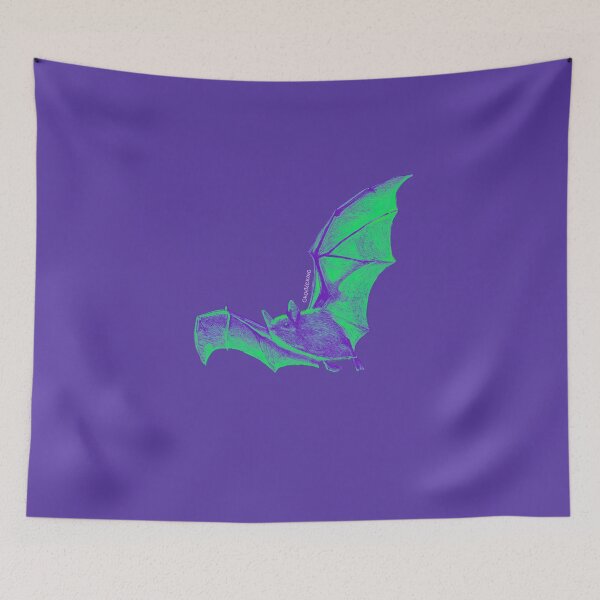 Item preview, Neon Purple and Green Bat designed and sold by ghostieking.