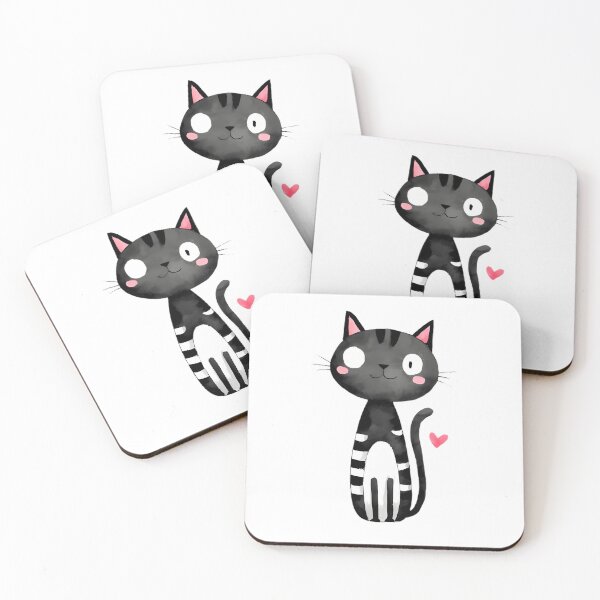 Item preview, Cute Cartoon Cat – Adorable Feline Character designed and sold by Retro Whimsy.