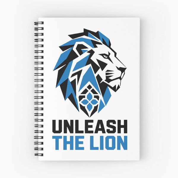 Item preview, Unleash The Lion Geometric Gym Motivational Blue designed and sold by MDGamer777.