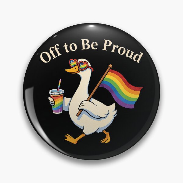 Item preview, Proud Goose with Rainbow Flag designed and sold by SassCity.