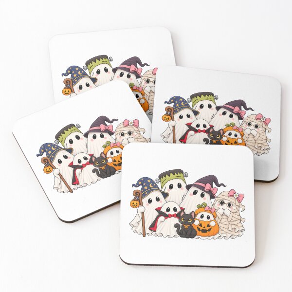 Item preview, Cute Ghost Family in Halloween Costumes designed and sold by Seasons & Reasons.
