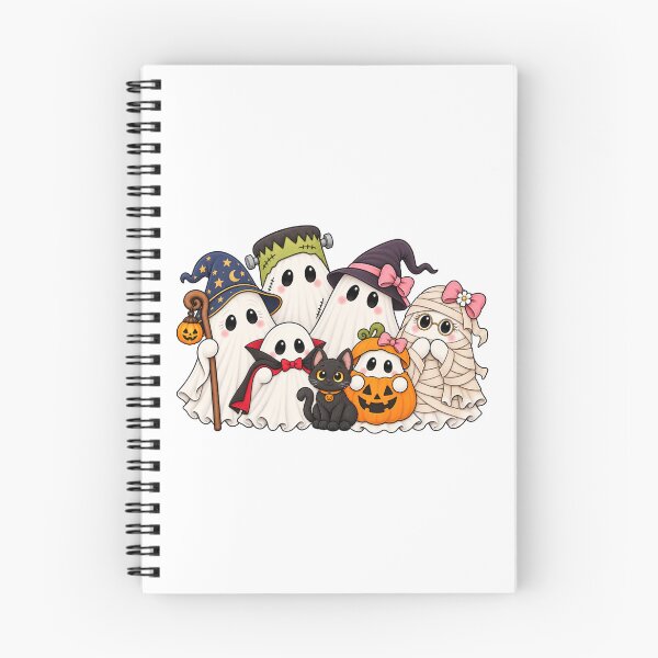Item preview, Cute Ghost Family in Halloween Costumes designed and sold by House Of Hauntlings.