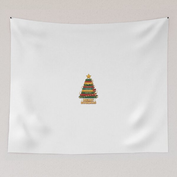 Item preview, Merry Bookmas Christmas Tree of Books Reader Gif designed and sold by TrendyPrntz.
