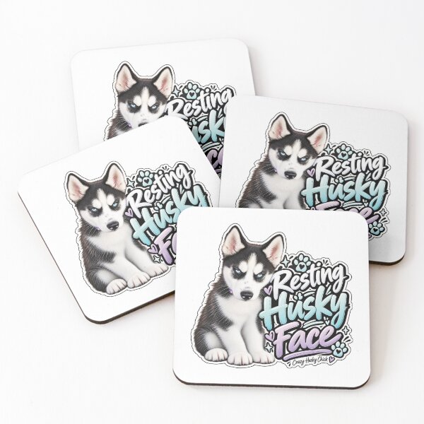 Item preview, Resting Husky Face | Crazy Husky Chick designed and sold by Crazyhuskychick.