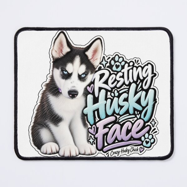 Item preview, Resting Husky Face | Crazy Husky Chick designed and sold by Crazyhuskychick.