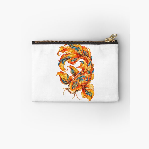Item preview, Bohemian Golden Koi — Flowing Fins in Orange & Blue designed and sold by PeanutGalSean.