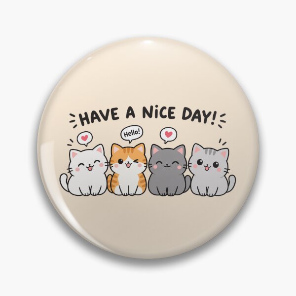 Item preview, Kawaii Four Cats Have Nice Day Pastel Tee designed and sold by Yellowriversss.
