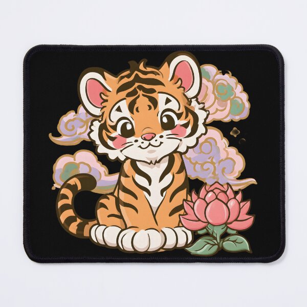 Item preview, Cute Korean Tiger – Kawaii Korean Tiger & Traditional Folk Art designed and sold by NovaBlossomCo.