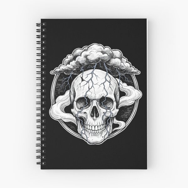 Item preview, Lightning Crashes Down Across a Giant Skull designed and sold by MisteryDesigner.