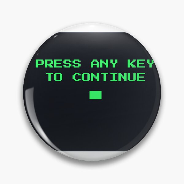 Item preview, Press Any Key to Continue Retro Computer Shirt designed and sold by Undersung37.