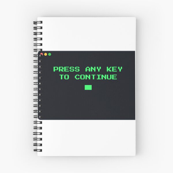 Item preview, Press Any Key to Continue Retro Computer Shirt designed and sold by Undersung37.
