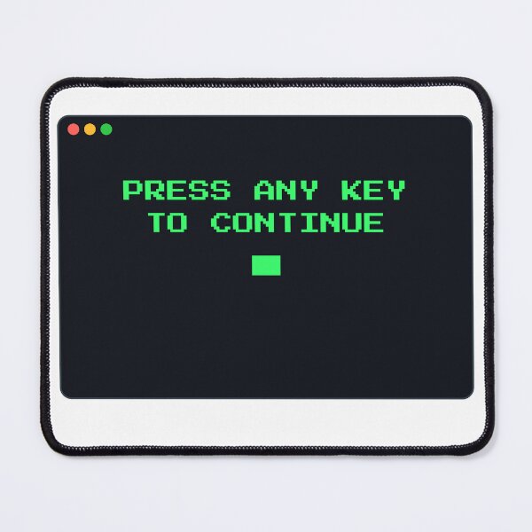 Item preview, Press Any Key to Continue Retro Computer Shirt designed and sold by Undersung37.