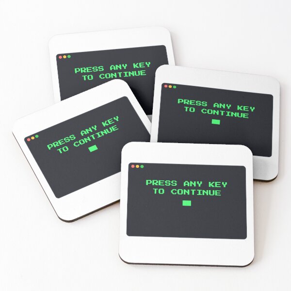 Item preview, Press Any Key to Continue Retro Computer Shirt designed and sold by TheVillageClassroom.
