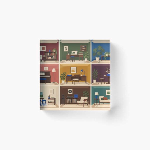 Item preview, Tiny Rooms Vol. 01 – Miniature Hobby Rooms Jigsaw Puzzle designed and sold by astersgraphics.
