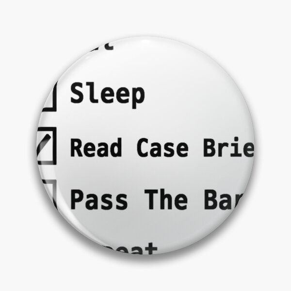 Item preview, Aspiring Lawyer Pass The Bar Exam Checklist designed and sold by JimmyVillamar.