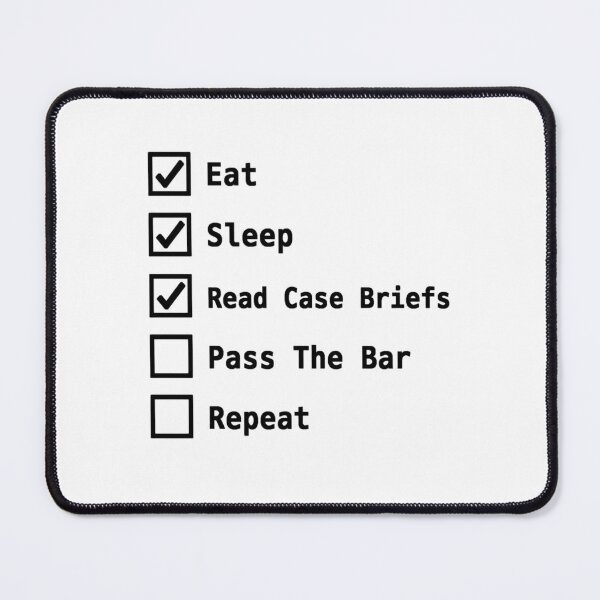 Item preview, Aspiring Lawyer Pass The Bar Exam Checklist designed and sold by JimmyVillamar.
