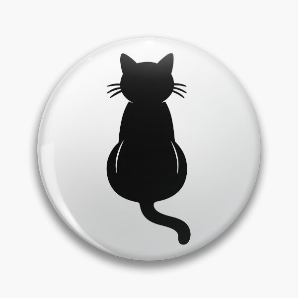 Item preview, Minimalist Sitting Cat Silhouette – Simple Cat Lover Art designed and sold by ArtPer-design.