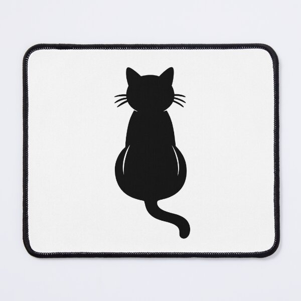 Item preview, Minimalist Sitting Cat Silhouette – Simple Cat Lover Art designed and sold by ArtPer-design.