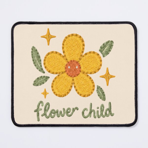 Item preview, Embroidered Yellow Flower Child Sparkle Boho Tee designed and sold by Yellowriversss.