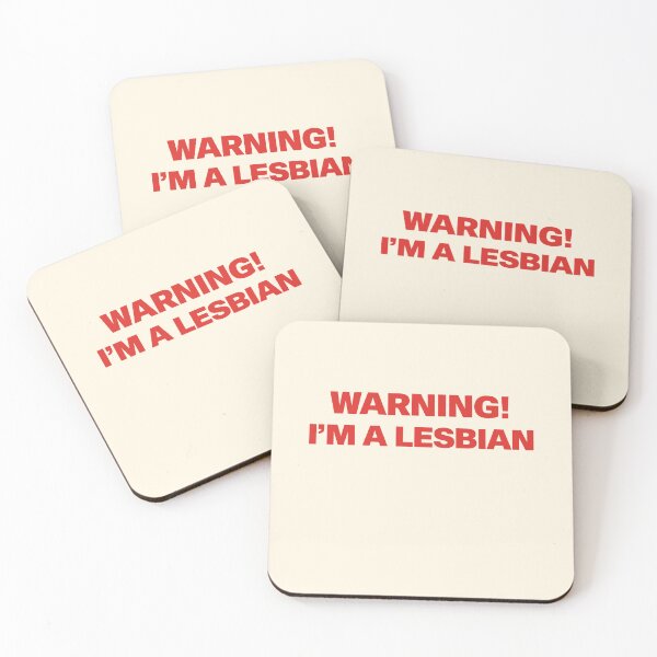 Item preview, Warning I'm a Lesbian Bold Typography designed and sold by SassCity.