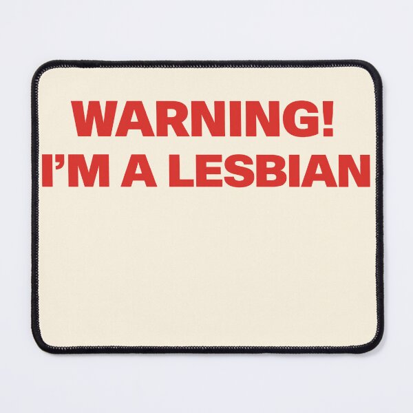 Item preview, Warning I'm a Lesbian Bold Typography designed and sold by SassCity.