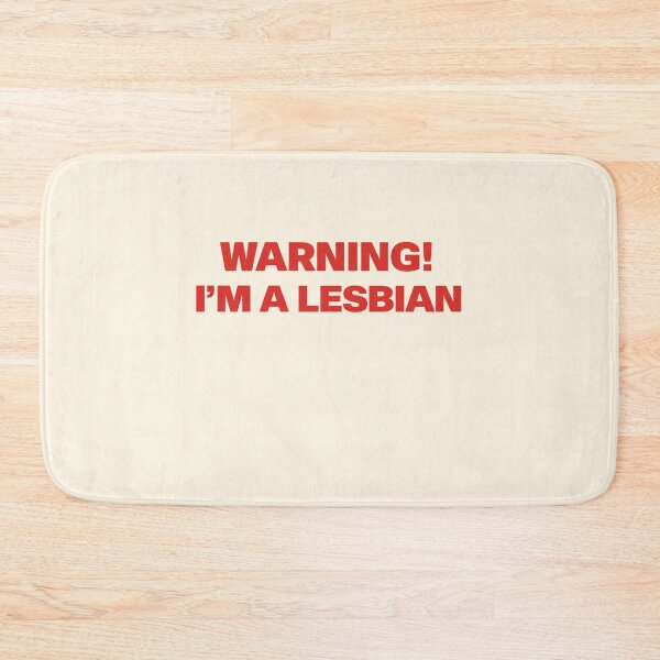 Item preview, Warning I'm a Lesbian Bold Typography designed and sold by SassCity.