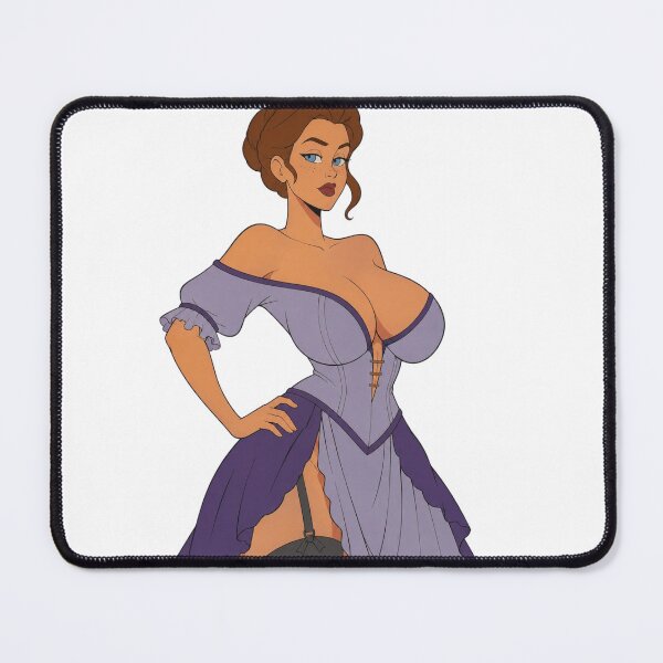 Item preview, Vintage Pinup Girl in Purple Dress – Retro Cartoon Aesthetic designed and sold by Hollow Moon Studios..